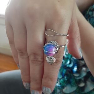 Handmade wire wrap ring